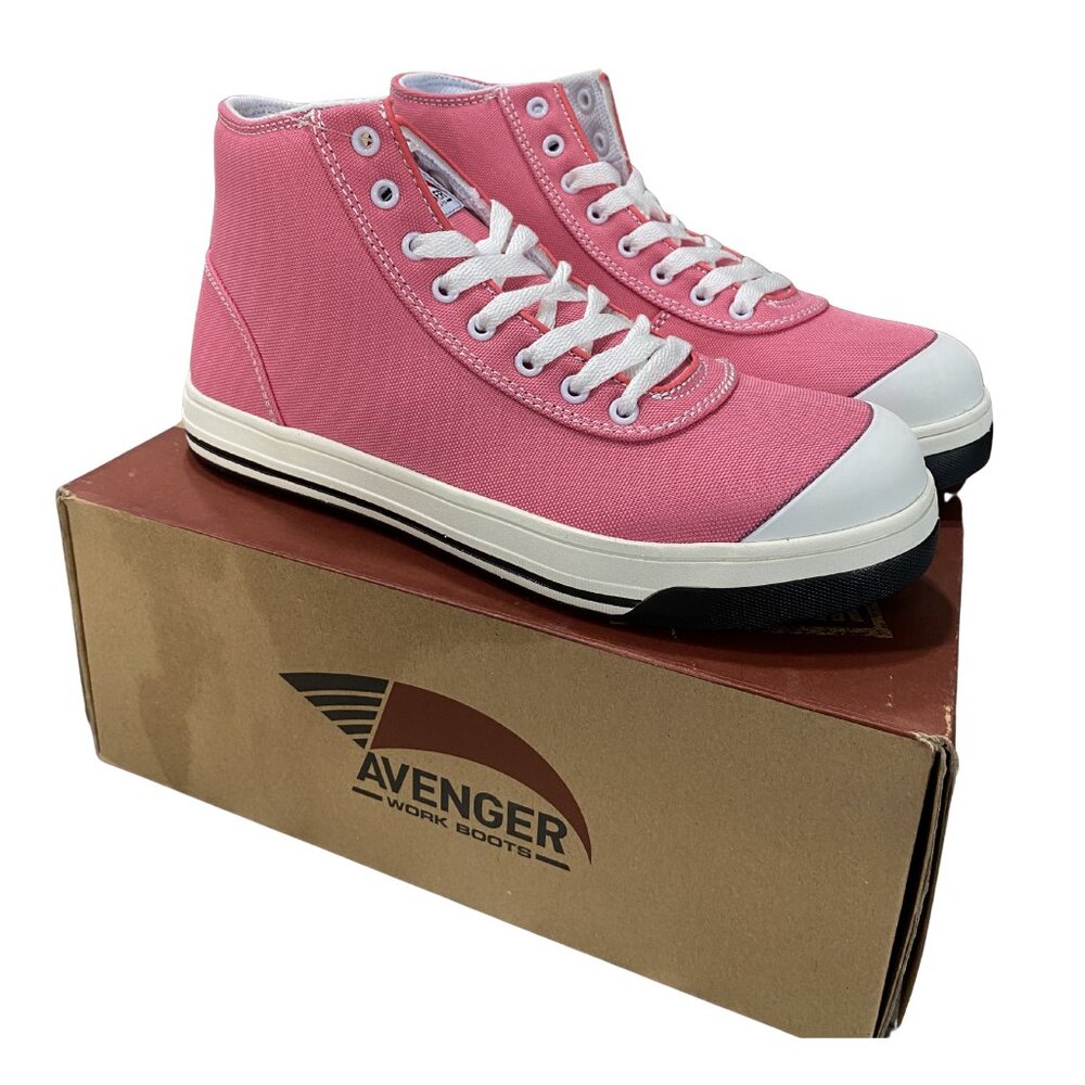 Avenger Blade High Womens Sz 8.5M A205 Pink Composite Toe Safety Work Boots